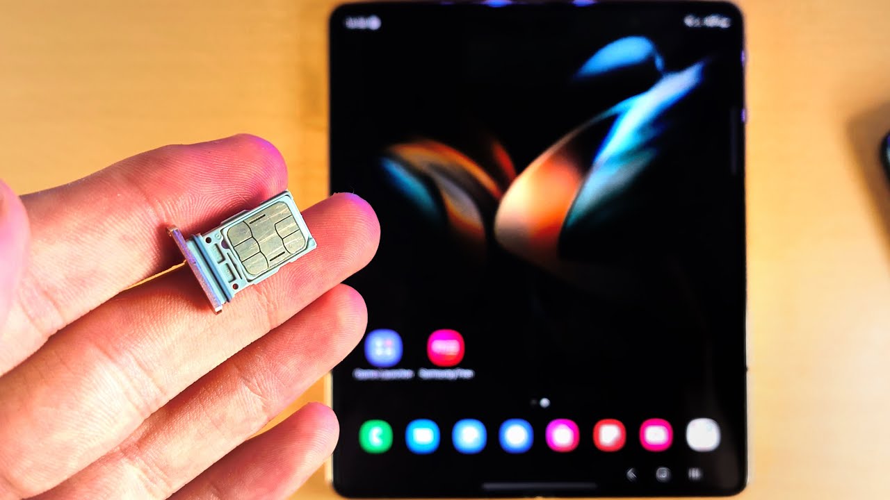 How To Insert SIM Card in Samsung Galaxy Z Fold 4 [Dual SIM] - YouTube