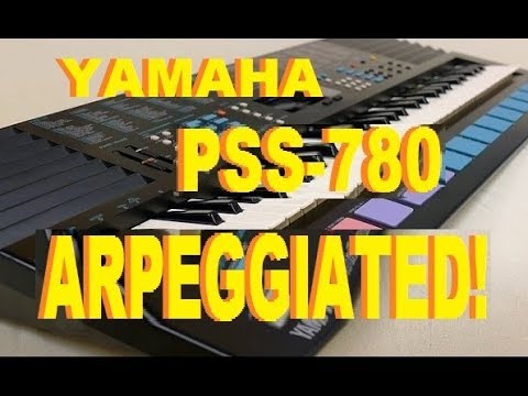 Yamaha PSS-780, arpeggiated via MIDI with cool results - YouTube