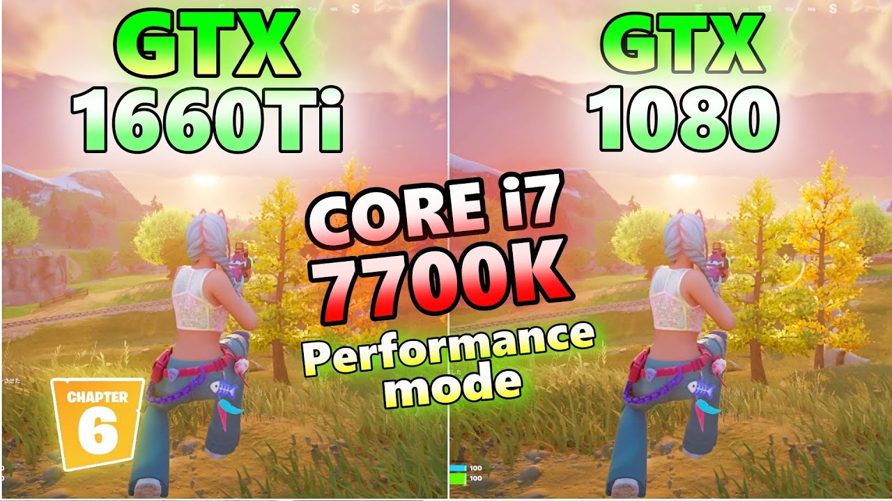 GTX 1660Ti 1080×CORE i7 7700K/fortnite chapter6 season3