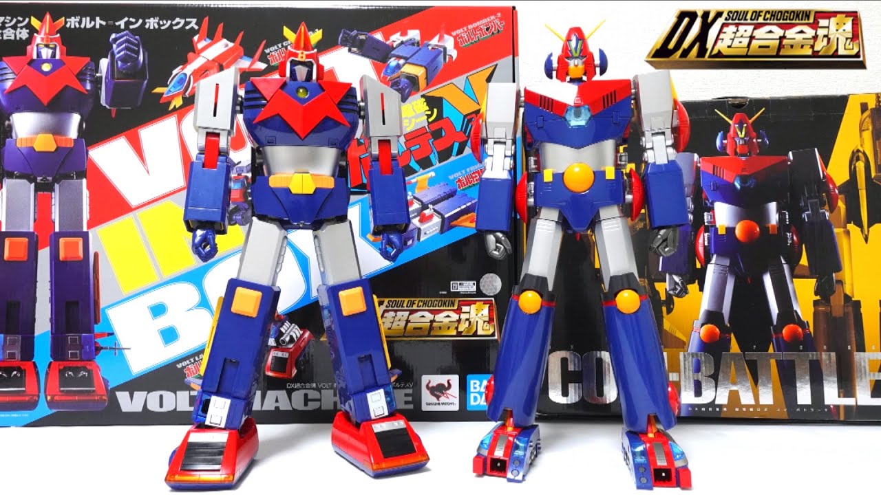 DX SOUL OF CHOGOKIN 】VOLT IN BOX VOLTES V & COM-BATTLER V