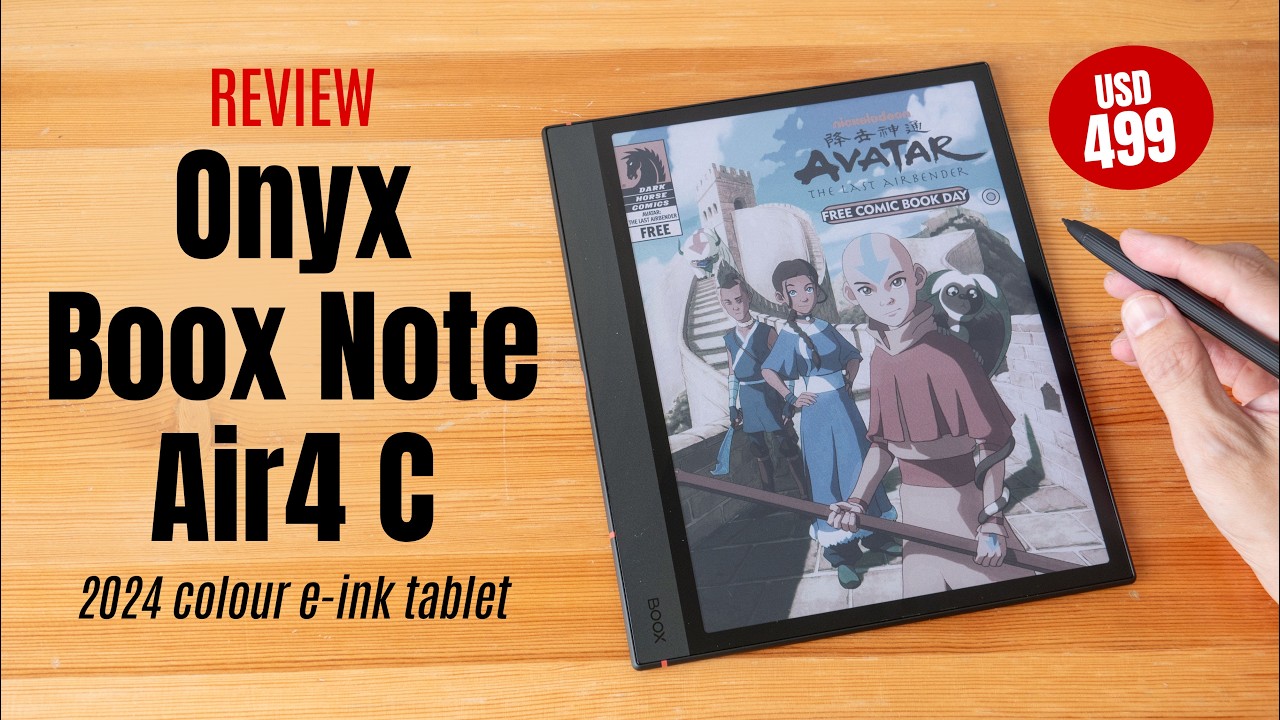 Onyx Boox Note Air4 C (review): 2024's colour e-Ink tablet - YouTube