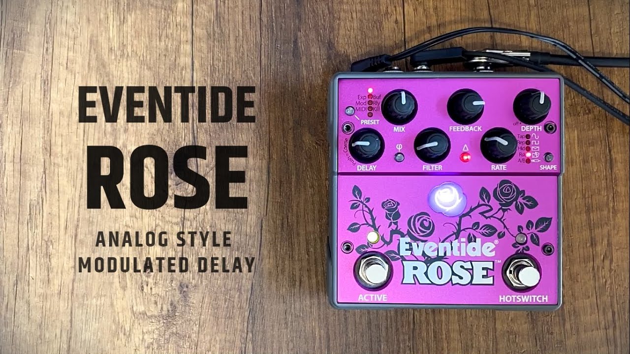 Eventide Roseっていう、すげえディレイペダルの動画だよ！ : r
