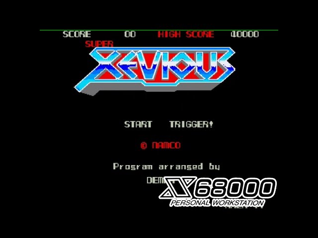 SUPER XEVIOUS 【 X68000 】 - YouTube