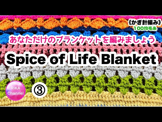 🧶【Spice of Life Blanket ③】Knitting Crochet Knit your own