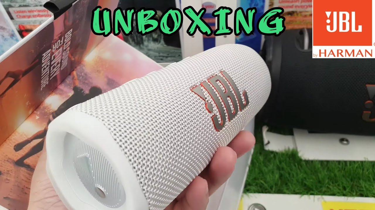 JBL Flip 6 (white) quick unboxing Awesome! | Bass Test😱💥 - YouTube