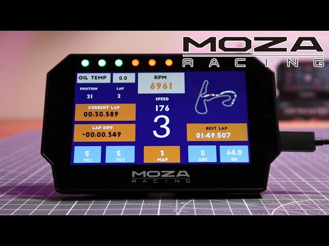 MOZA Racing CM2 Digital Dash [REVIEW] For Moza wheelbases, or USB