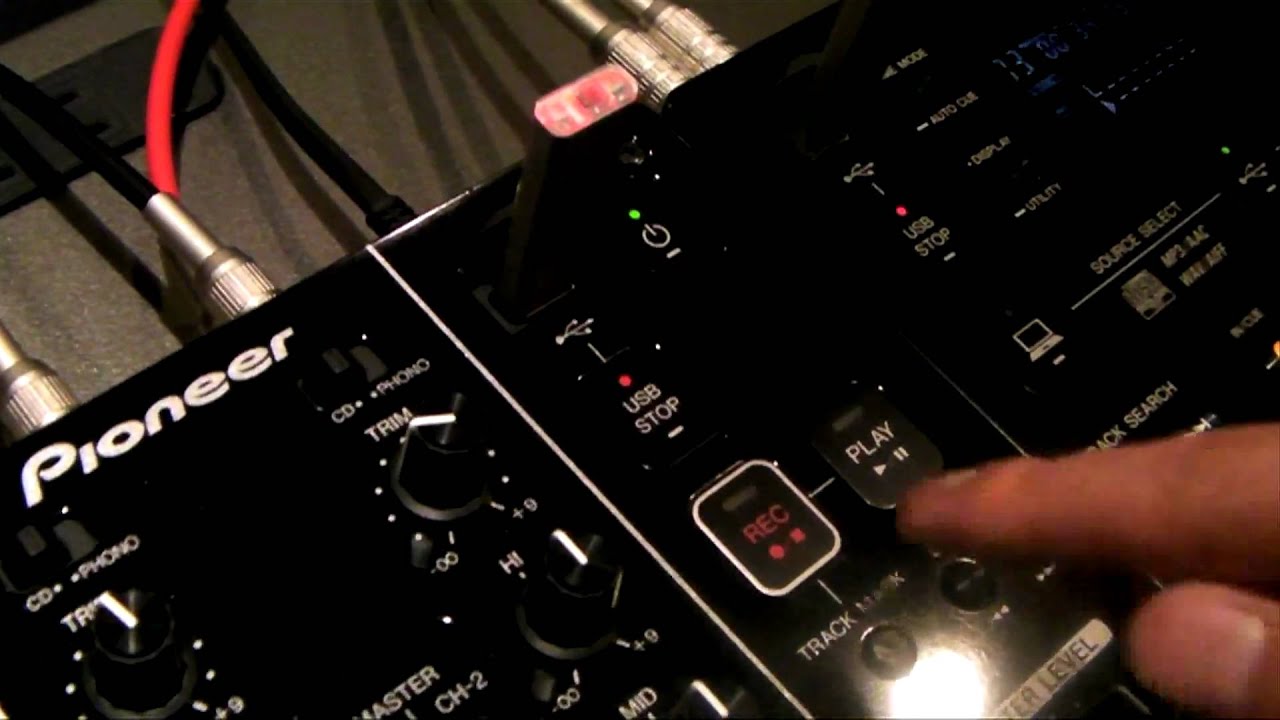パイオニア DJM-350 USB録音 demo - YouTube