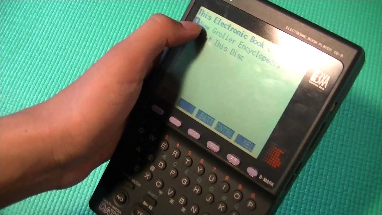World's First Ebook Reader? Sony Data Diskman Electronic Reader DD