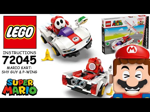 LEGO Instructions: 72045 Mario Kart: Shy Guy & P-Wing | LEGO Super