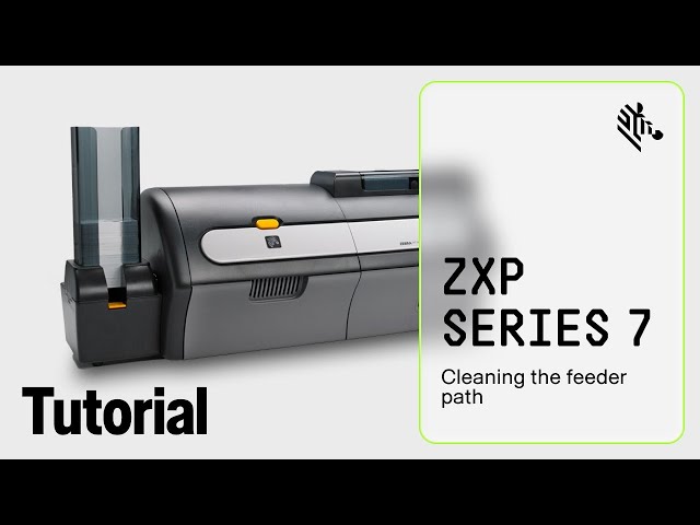 Zebra ZXP Series 7 How-To: Clean the Feeder Path - YouTube