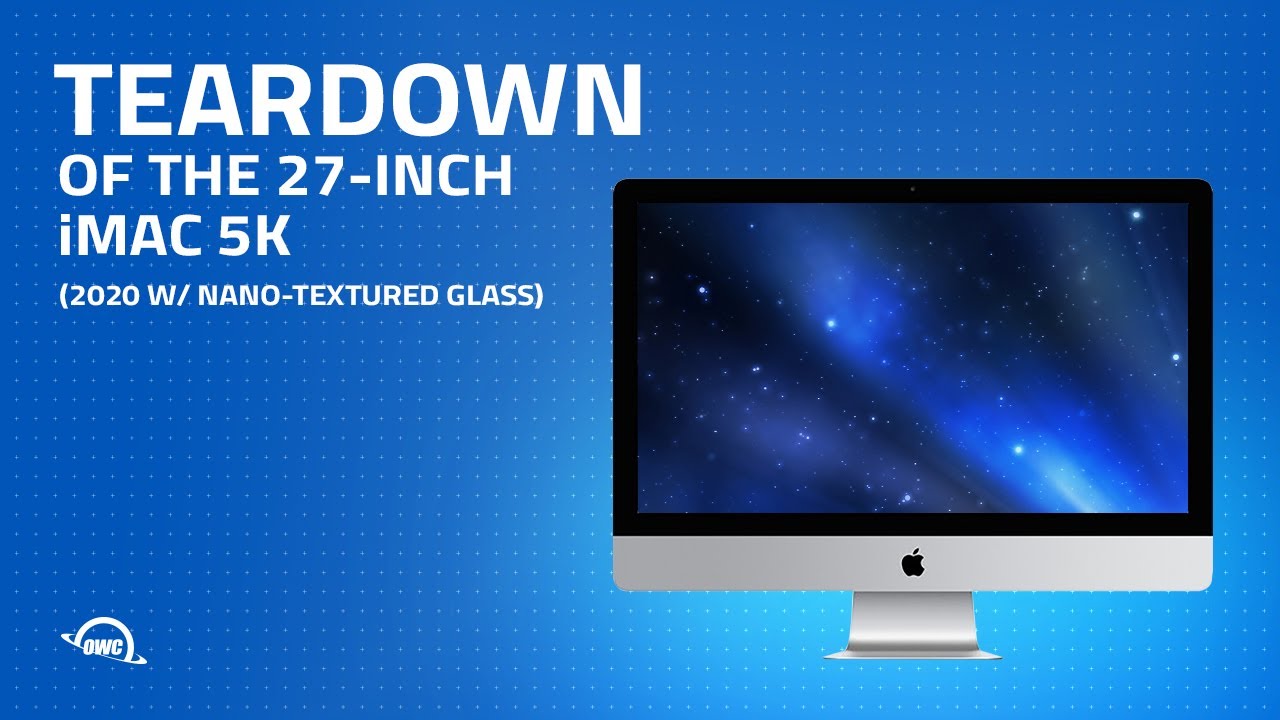 Nano-Textured Glass Teardown of the 27-inch iMac 5K (2020) - YouTube