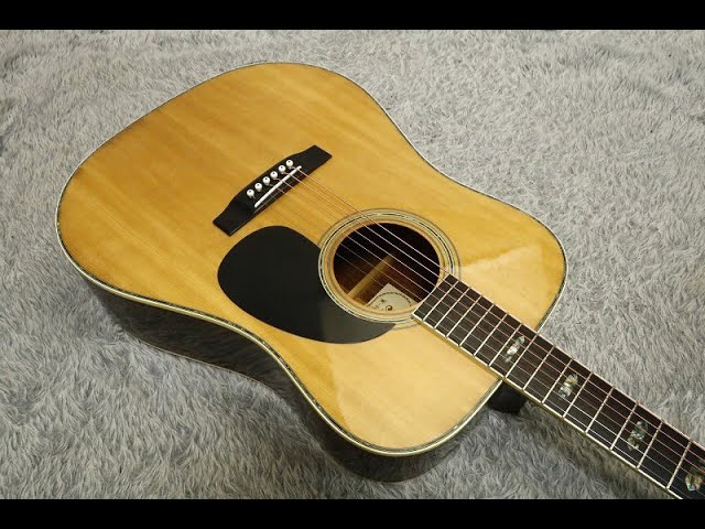 ARIA Dreadnought type Acoustic GuitarW-30D Made in Japan - YouTube
