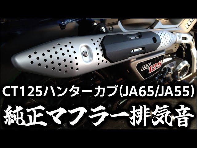 新型JA65と旧型JA55で、ハンターカブ純正マフラー排気音聞き比べ