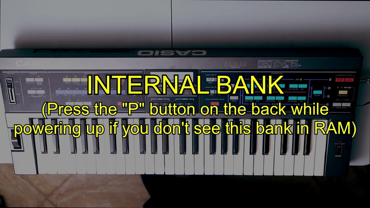 Casio CZ-1000 - the 32 classic factory patches - YouTube