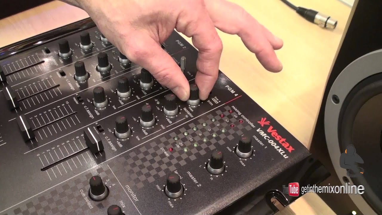 Vestax VMC-004XLu DJ Mixer with DJ Tutor @ www.getinthemix.com