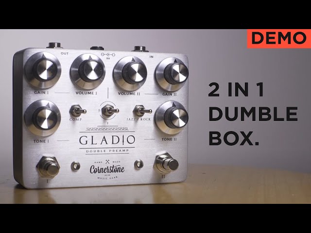 Cornerstone Gladio Double Preamp Overdrive - JayLeonardJ - YouTube