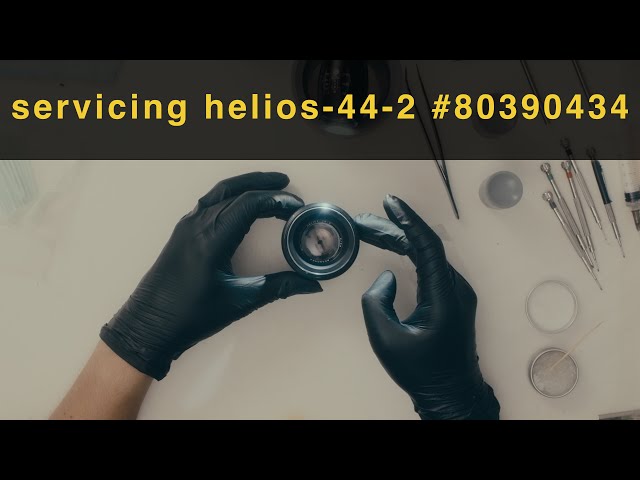 helios-44-2 58mm f2 80390434 disassembling, cleaning