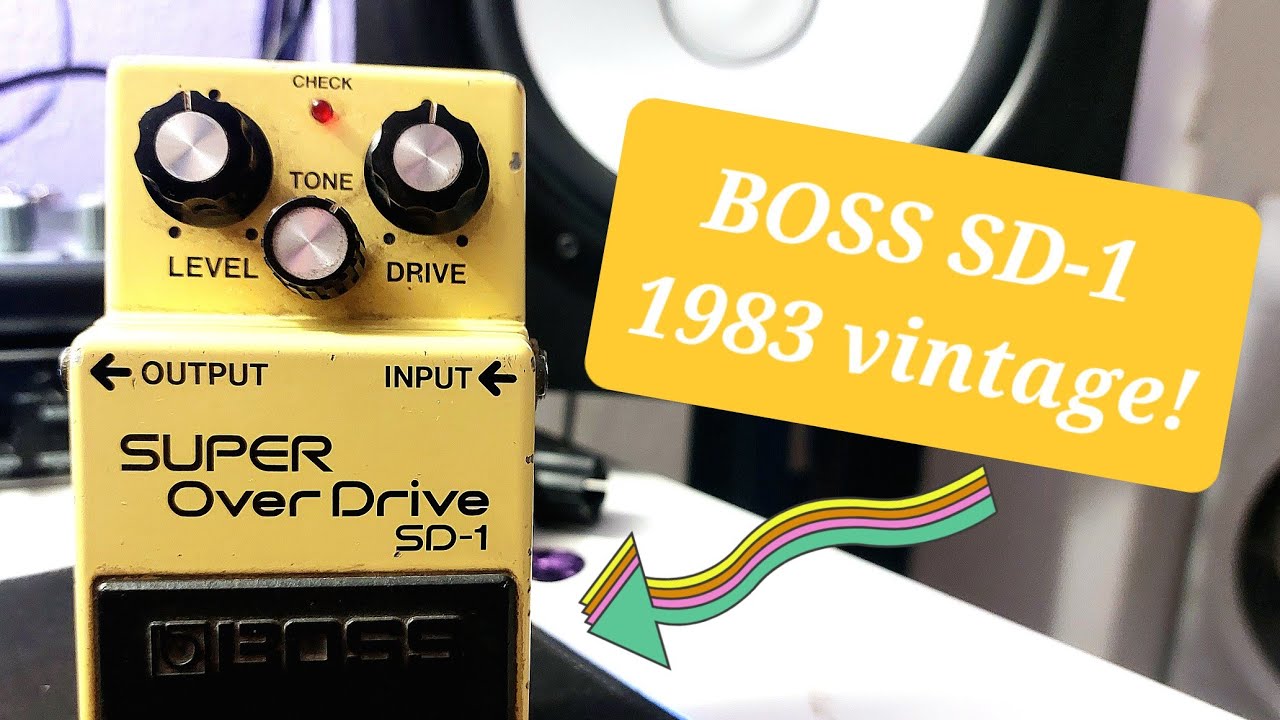 Boss Super Overdrive Sd-1, 1983 vintage! #bosssd1 #boss #bosspedal