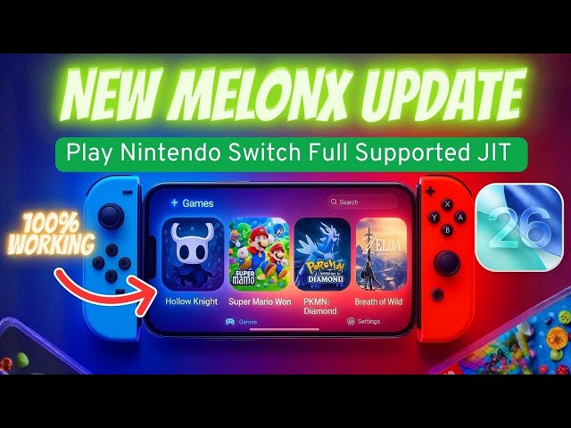 MeloNX iOS 26 Guide : Play Nintendo Switch Games on iPhone/iPad