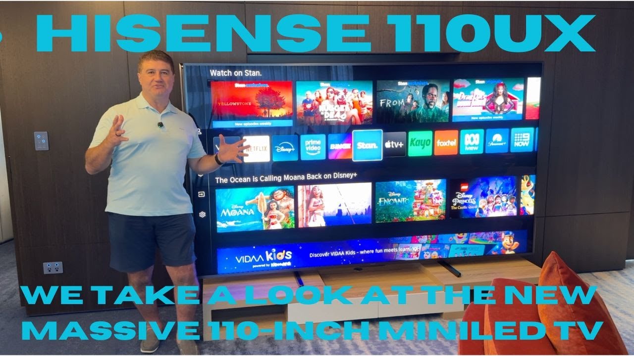 Our first look at the new Hisense 110-inch TV - it's massive - YouTube