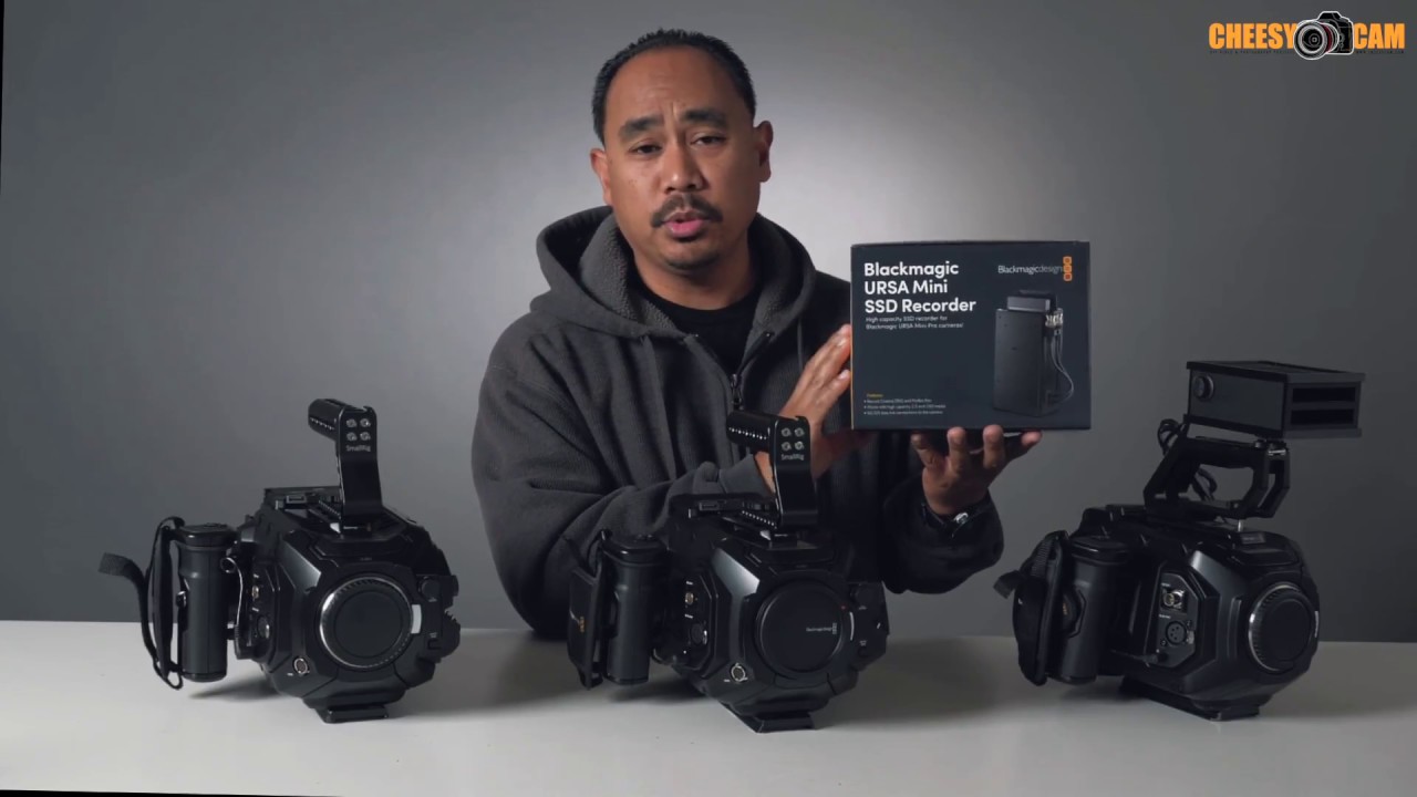 BlackMagic Design Ursa Mini SSD Drive Adapters - YouTube