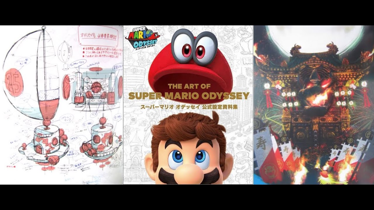 Nintendo Switch The Art of Super Mario Odyssey Material Collection