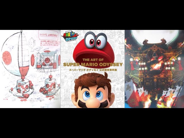 Nintendo Switch The Art of Super Mario Odyssey Material Collection