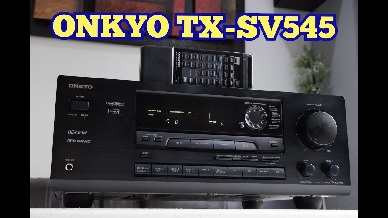 AMPLIFICADOR ONKYO TX-SV545 - YouTube