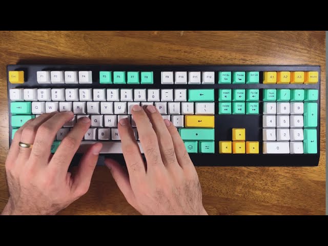 Wooting two lekker edition - sound check - YouTube