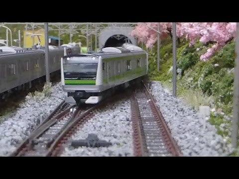 Nゲージ KATO 横浜線 E233系6000番台 走行シーン集 - YouTube