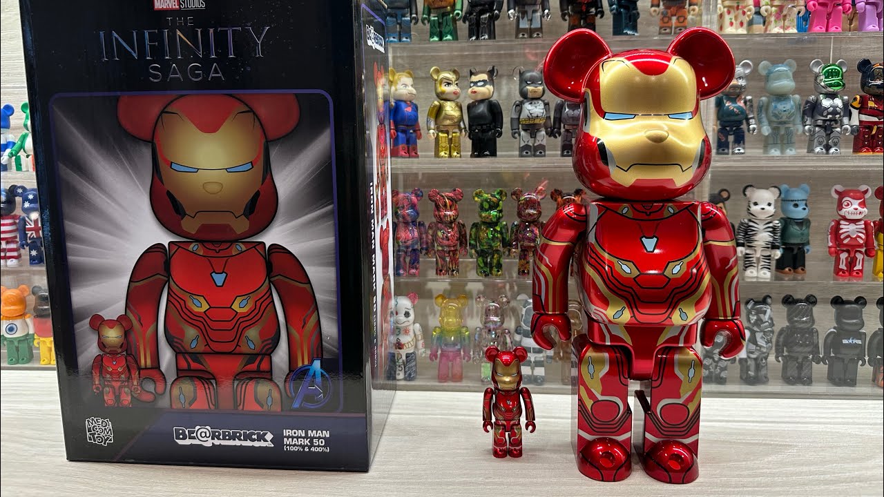 Bearbrick Unboxing: Iron Man Mark 50 - Marvel Infinity Saga - 400