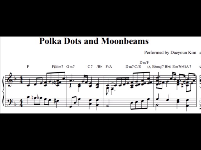 Ballad Jazz Piano] Polka Dots and ボーカル ビッグバンド譜面：POLKA