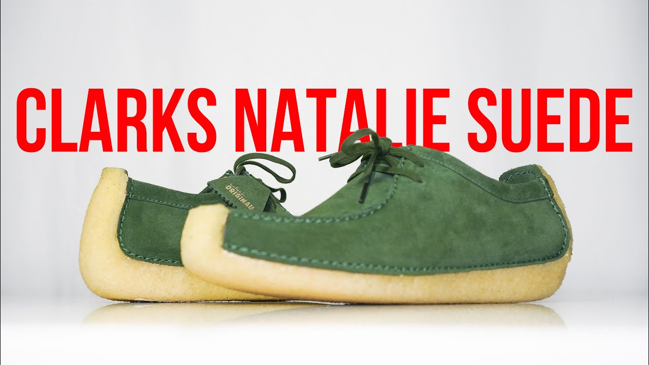CLARKS NATALIE SUEDE | Unboxing, review & on feet - YouTube