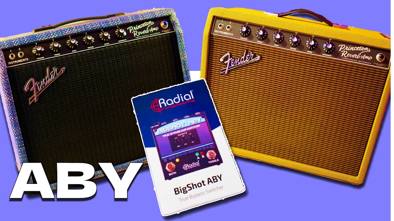 Using the Radial Bigshot ABY - Two Fender Princeton Reverb
