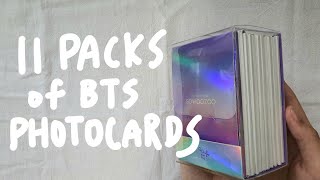 BTS 2021 MUSTER SOWOOZOO PHOTOCARDS UNBOXING (방탄 소우주 미니포카