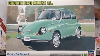 キット紹介 ハセガワ1/24K111 1958 スバル360 DELUXE デラックス - YouTube