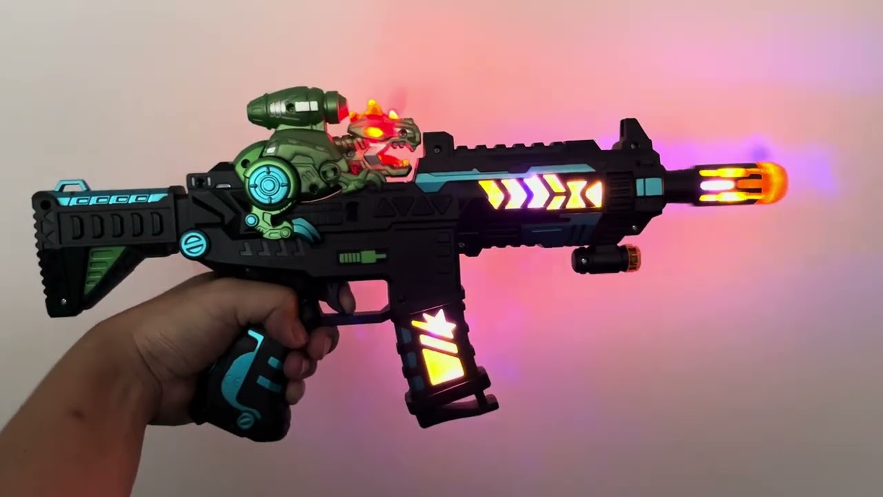 光るおもちゃ 光と音のダイノマシンガン|【堀商店】景品・販促品