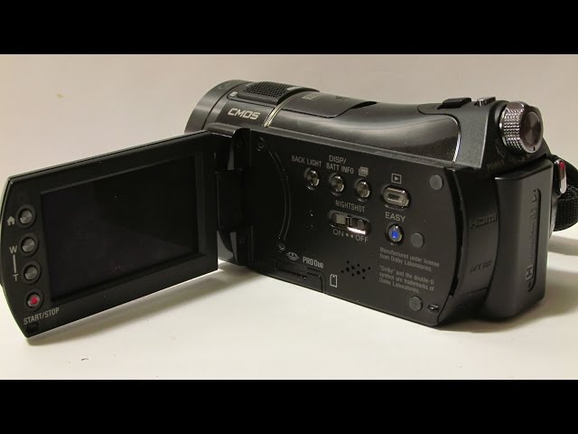 Sony HandyCam HDR-CX7: Unboxing and Test - YouTube