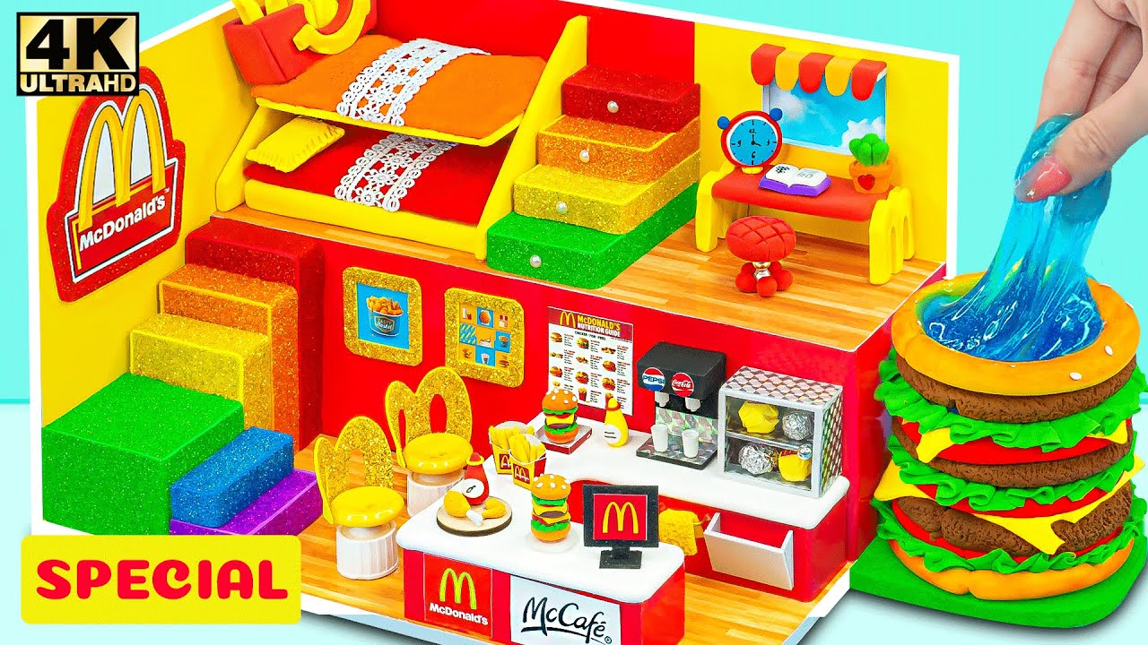 10+ McDonald's Miniature House Ideas 🍔 DIY Rainbow Stairs