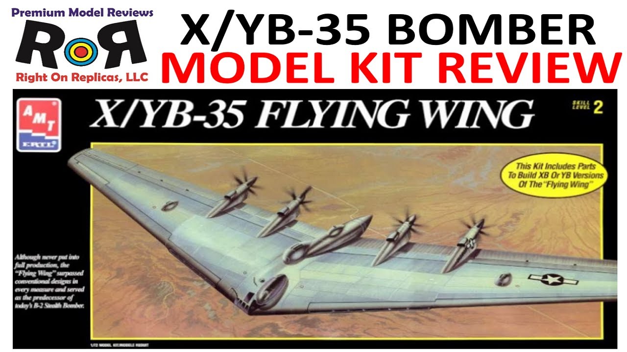 AMT/ERTL 1/72 NORTHROP X/YB-35 FLYING WING UNBOXING REVIEW - YouTube