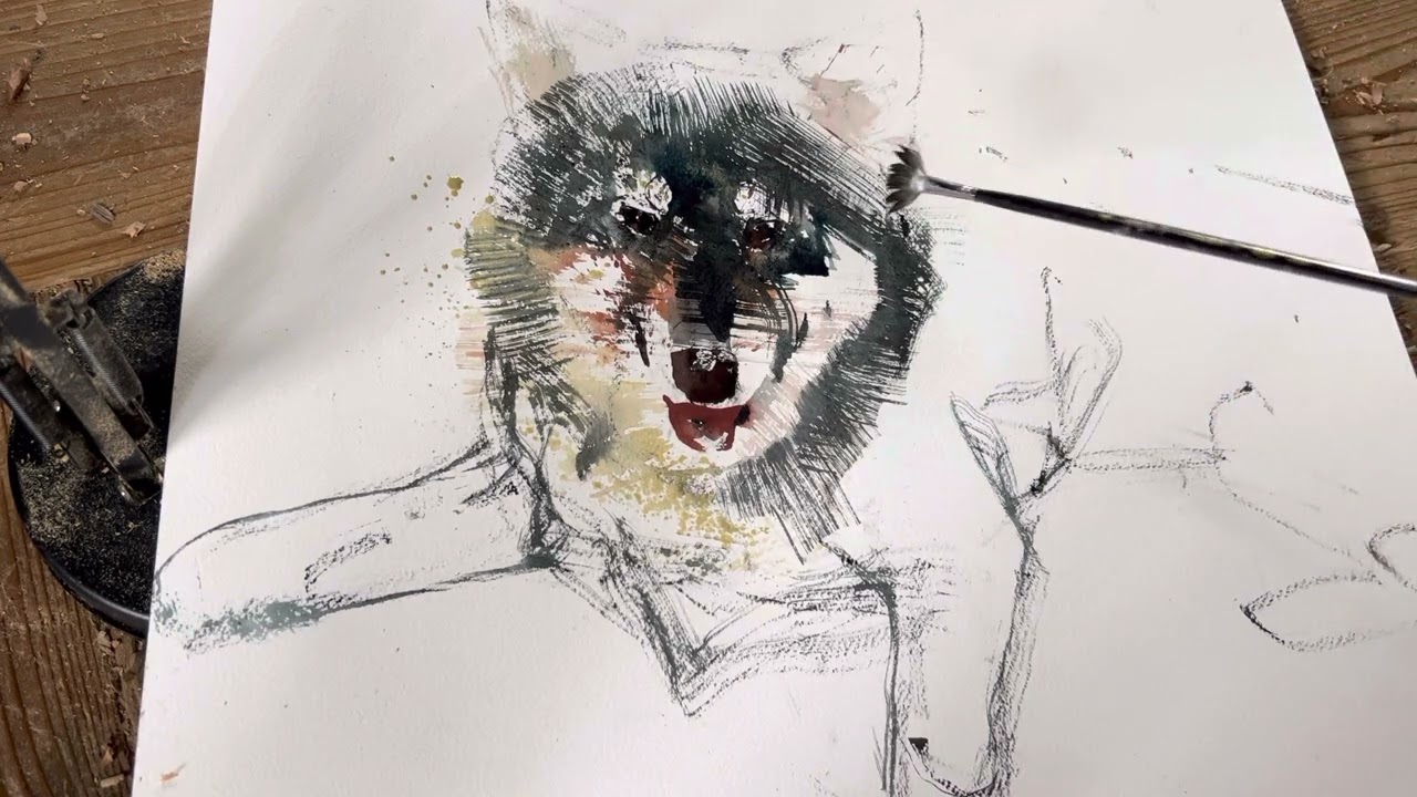 朝練 full movie Watercolor painting - YouTube