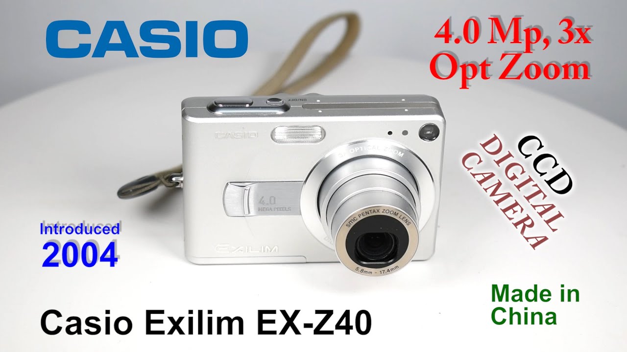 2004 - Casio Exilim EX-Z40 - CCD Digital Camera