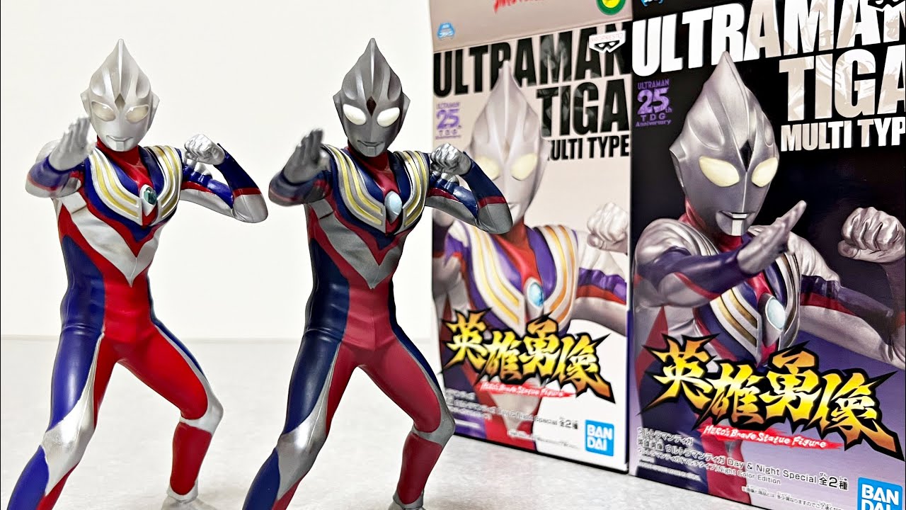 Hero Statue] Ultraman Tiga Day & Night Special, 2 types, review