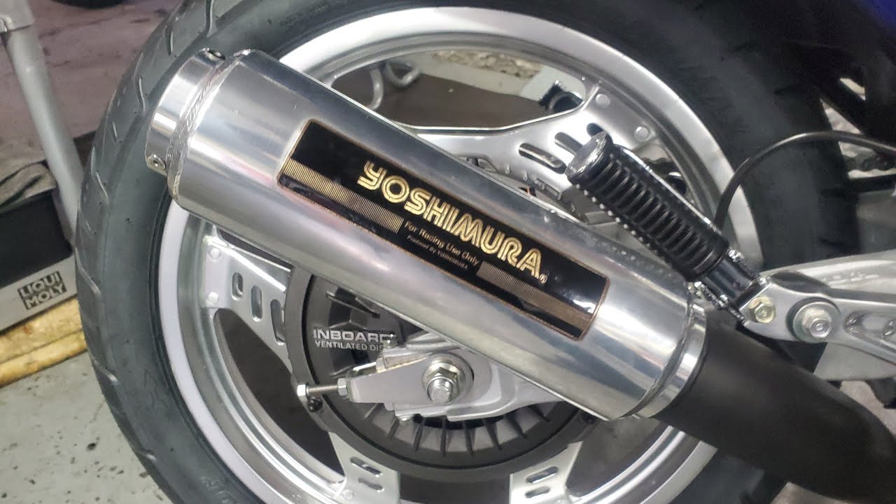 CBX400F ヨシムラサイクロン マフラーサウンド - YouTube