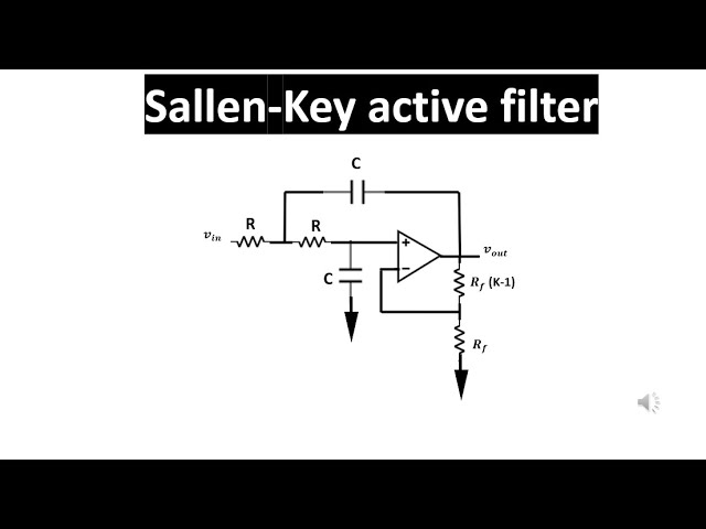 Sallen-Key Active Filter - YouTube