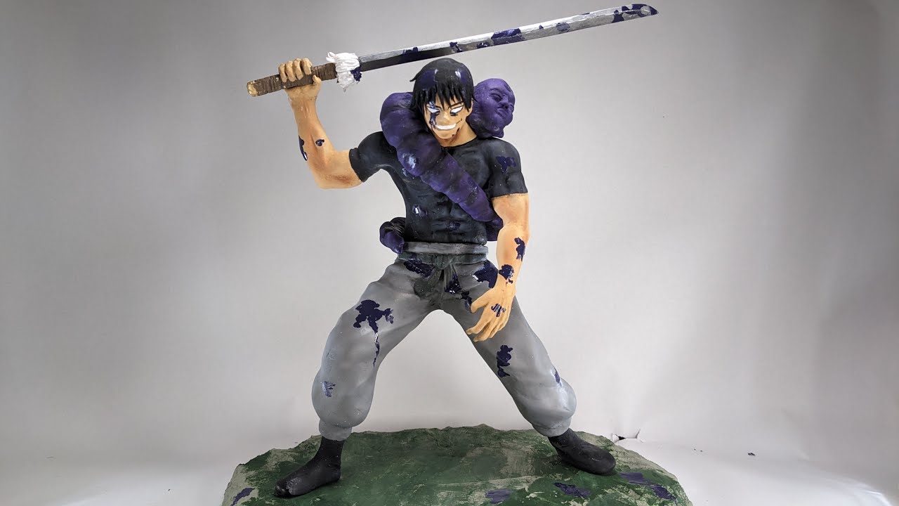 呪術廻戦】天与の暴君 伏黒甚爾のフィギュアを粘土で作ってみた