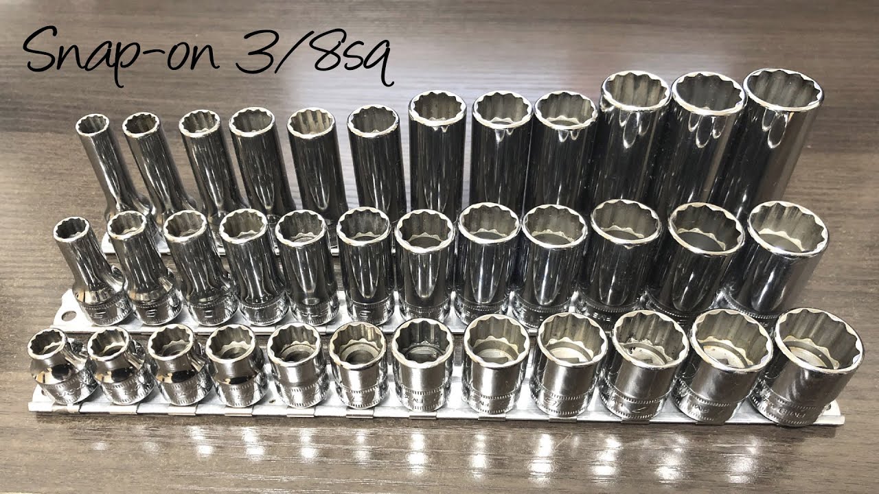 Snap-on】3/8sq ソケットは12pセミディープがメイン。ちょうどいい