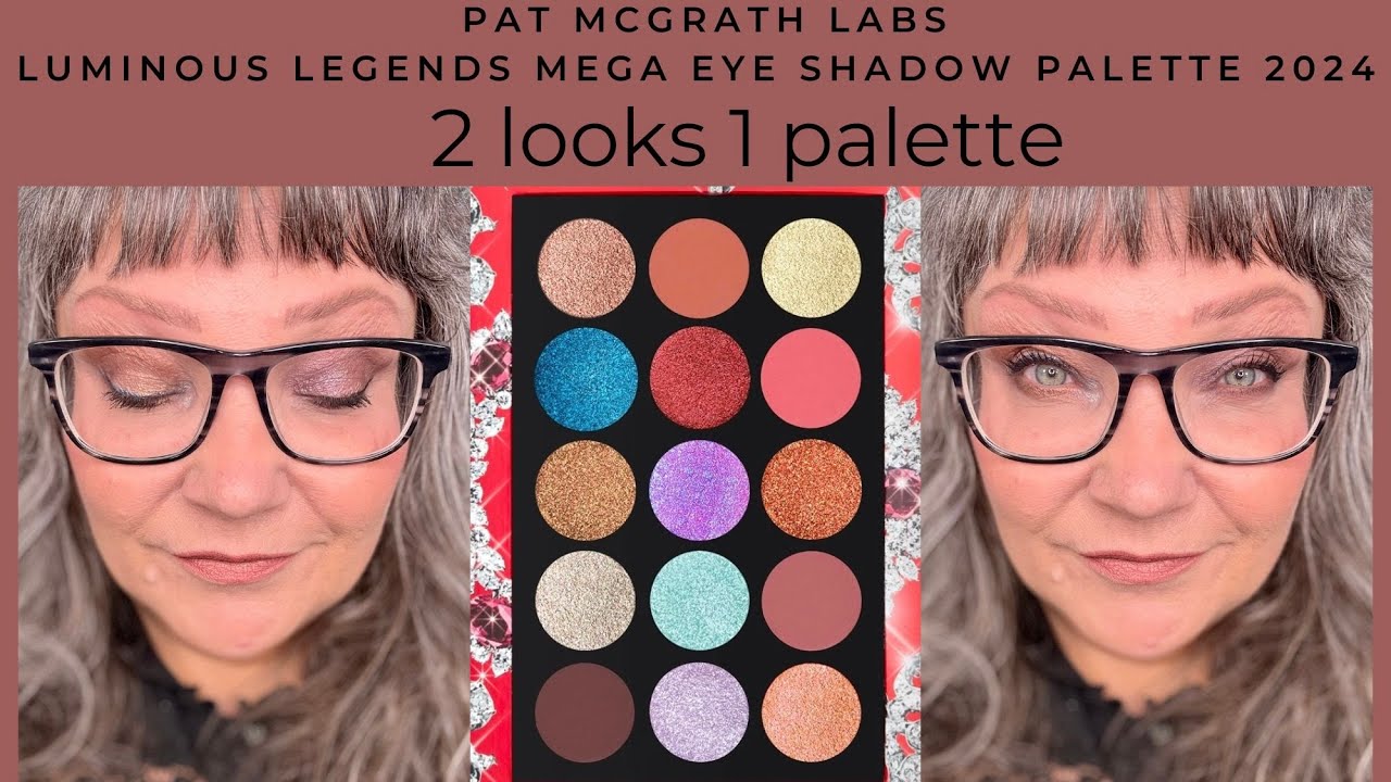 2 looks 1 palette with Pat McGrath Labs Luminous Legends Mega Eye