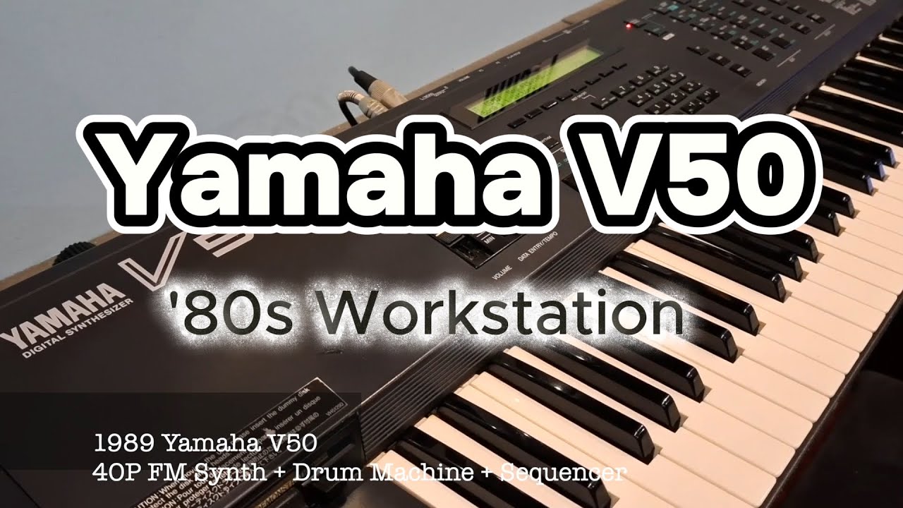 Yamaha V50 - Synth Workstation - Internal Demos - YouTube