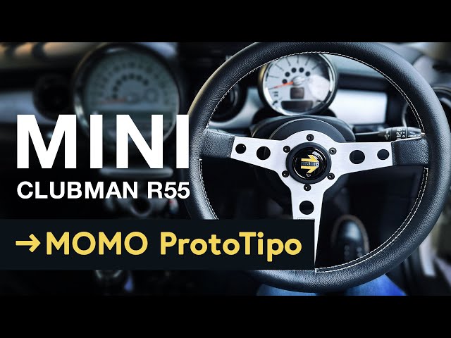 DIY】MINIクラブマンR55のステアリングをMOMO ProtoTipoに交換してみた